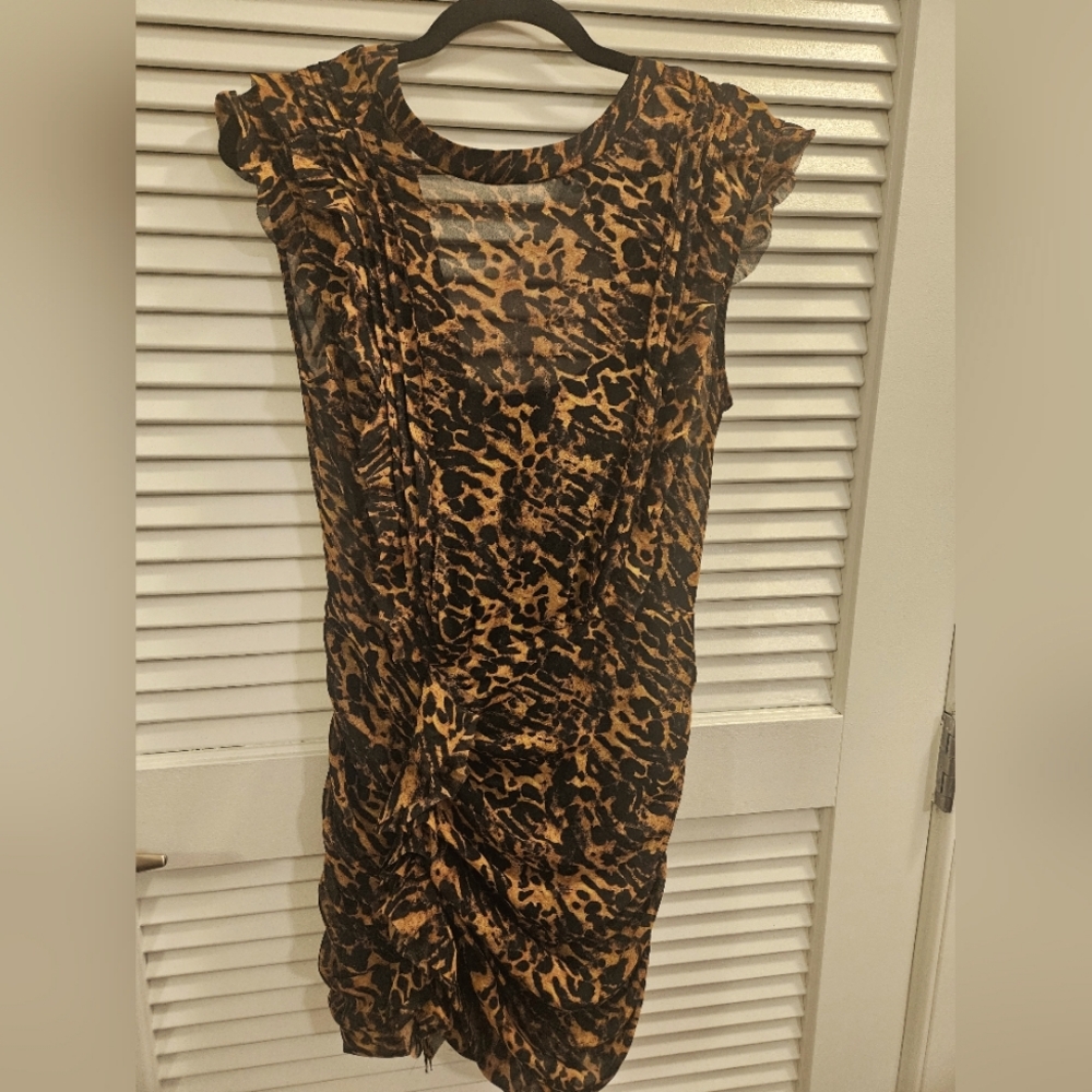 All Saints Animal Print Hourglass dress in size 6